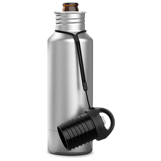 Bottle Keeper 3-IN-1 Standard Original Stainless Steel Bottle Holder and Insulator, Stainless Steel, 12 Oz